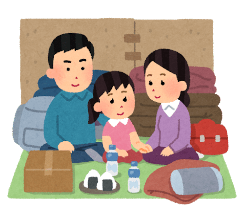 Hinanjo seikatsu family smile