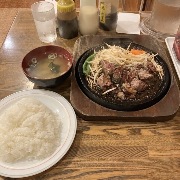 Miso soup steak